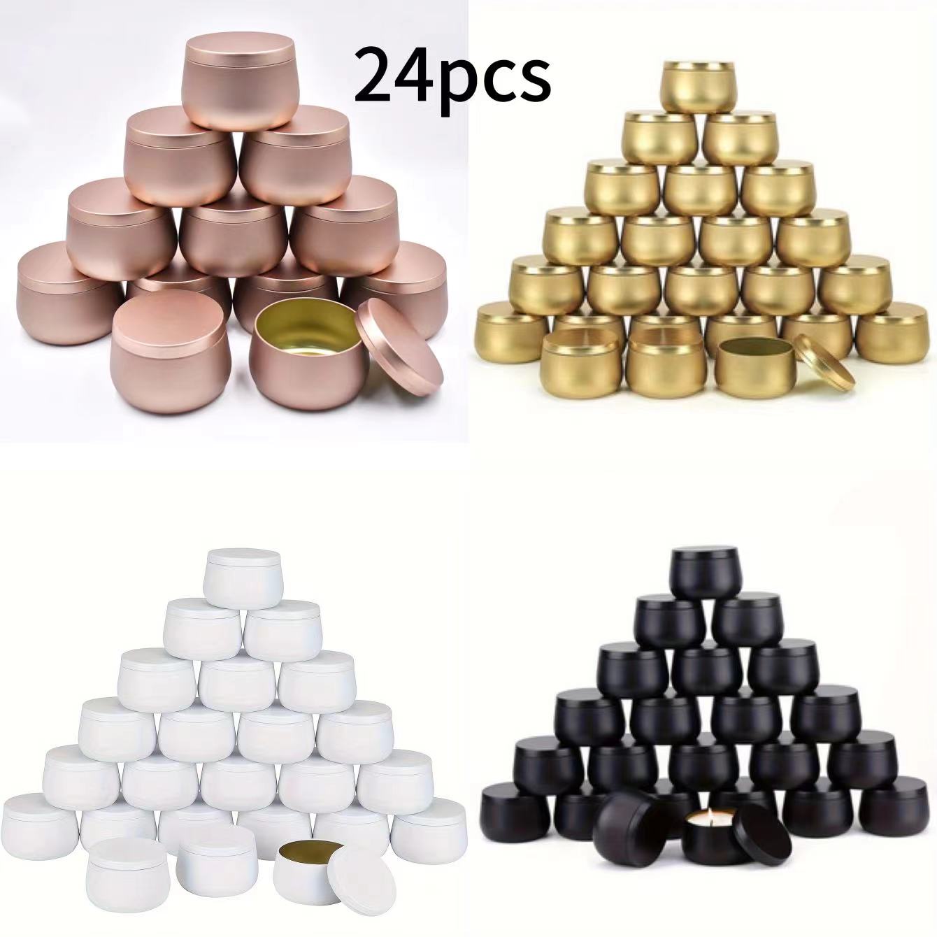 Candle Making Jars With Lids - Mehrzweckdosen „24 Stück 4/8 Unzen Metallkerzendosen
